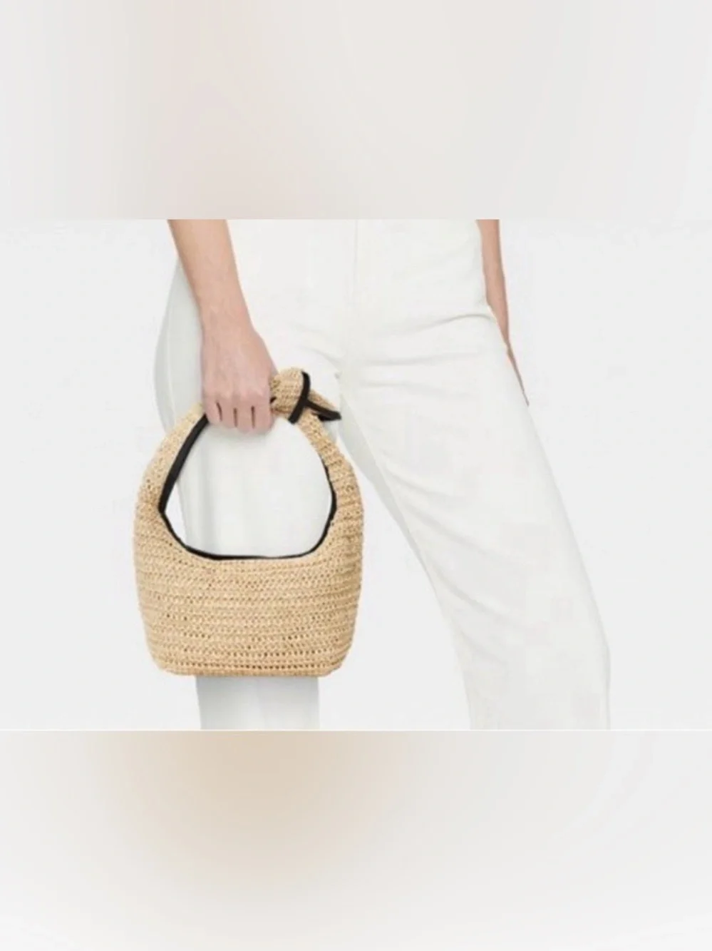 A NEW DAY Knot Handle Raffia Purse NWT - Picture 8 of 8